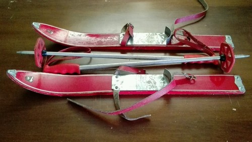 Coppia sci bastoni bimbo - coppia, di